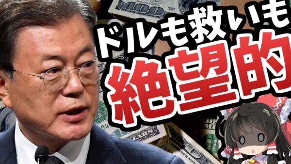 韓国、現金外貨準備高がめちゃくちゃ少なかった模様【ゆっくり解説】