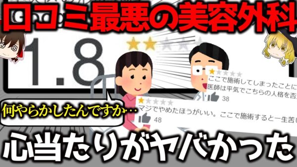 ド低評価の美容外科は本当にヤブなのか