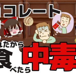 【ゆっくり解説】「疲れたからチョコ」は危険！チョコレートに強い依存症や恐ろしい病の可能性いついて