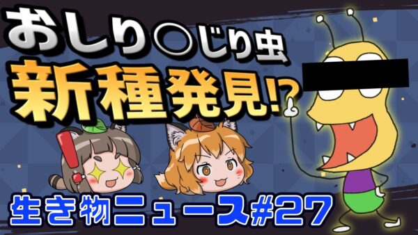 【ゆっくり解説】新種の甲殻類はおしりかじり虫！？牙の無いゾウの悲しい進化？カピバラが住宅街に大量発生！【生き物ニュース#27】
