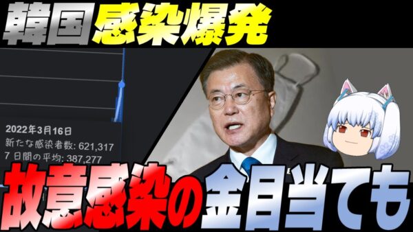 【韓国国内】1日のコロナ罹患者数が60万を超えた裏に金の匂い【ゆっくり解説】