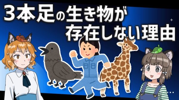 【疑問】3本足の生き物が存在しない理由