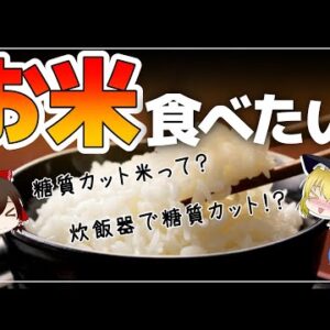 【ゆっくり解説】お米が好きな40代50代の方におすすめ！糖質カット米！炊飯器で糖質カットも！