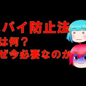 スパイ防止法とは何なのか、どうして今必要なのか解説します