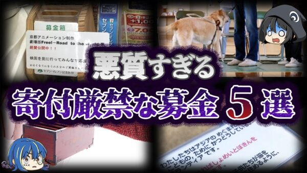【ゆっくり解説】絶対寄付するな！悪質すぎる募金５選