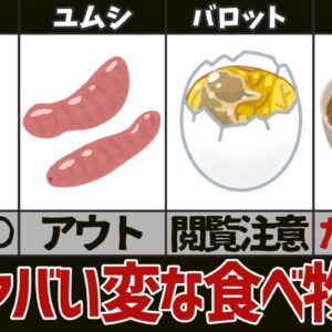 【奇食】なぜ食べようと思った？変な食べ物8選