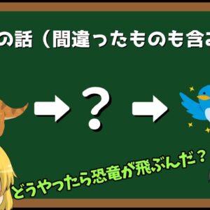 【ゆっくり解説】恐竜はどうやって空を飛んだのかを、いろんな進化論から説明してみる話