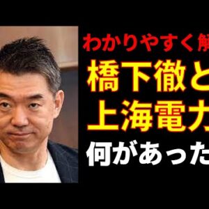 【政治まとめ】インフラの危機！橋下徹と上海電力についてわかりやすく解説！
