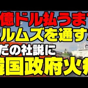 韓国、イラン新聞のホルムズ海峡封鎖社説に発狂【ゆっくり解説】
