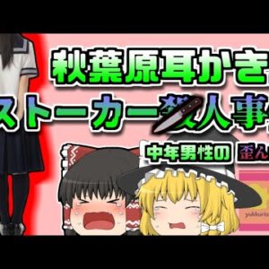 【2009年秋葉原】家族のために頑張る19歳の女性を手にかけた「秋葉原耳かき店ストーカー事件」【ゆっくり解説】