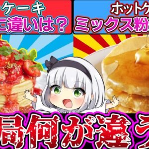 【ゆっくり解説】スイーツ史上最大の謎であるホット・パンケーキの違いとは⁉︎
