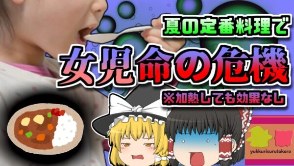 【2010年東京】一晩寝かせた定番料理で命の危機…夏場に恐ろしい食中毒菌「セレウス菌」【ゆっくり解説】