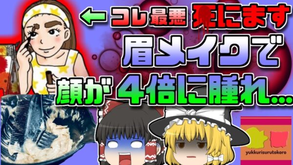 【2019年英国】「眉ティント」で顔が4倍に腫れる!?毛染液アレルギーの恐怖【ゆっくり解説】