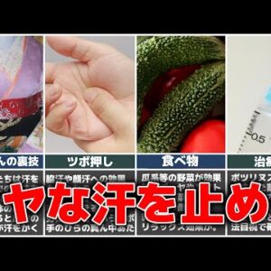 【ゆっくり解説】イヤな汗をピタっと止める！舞妓さんの裏技やツボ押し、食品について 治療法も！【多汗症対策】