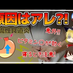 【ゆっくり解説】意外な生活習慣が『逆流性食道炎』の原因だった！改善できる食べ物について