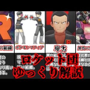 【ゆっくり解説】悪の組織の元祖 ロケット団【ポケモン】