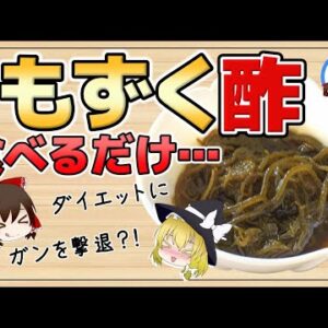 【ゆっくり解説】もずく酢を毎日食べると…ガンや肥満が？健康効果がヤバすぎる件について