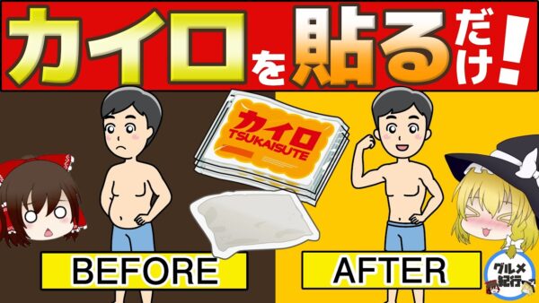 【ゆっくり解説】カイロを貼るだけ…基礎代謝が12％も上がる！？ほとんどの人が知らない意外な位置とは
