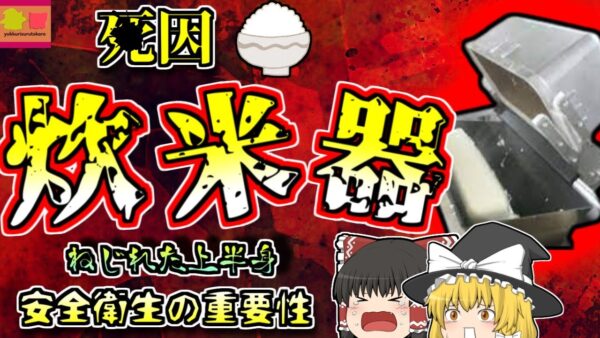 【2013年群馬】不自然に上半身が捻じれた男性 原因は『炊飯器』【ゆっくり解説】