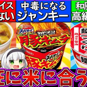 【ゆっくり解説】歴代カップ麺史上ご飯に最狂に合うラーメンスープ3選解説！