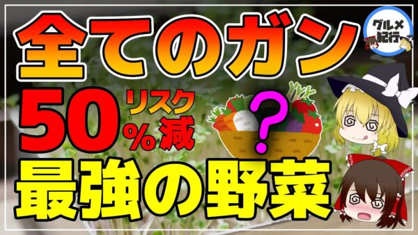 【ゆっくり解説】胃がんのリスクが88％減少！？最強の野菜！そのヤバい効果は食べるサプリ！