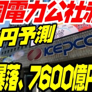 韓国電力公社、年間赤字4兆円目測で株価下落【ゆっくり解説】