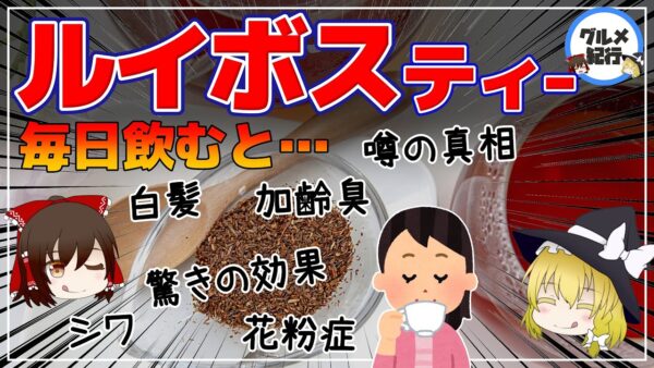 【ゆっくり解説】ルイボスティーを毎日飲むと…強力な抗酸化作用を持つ成分で驚きの効果！