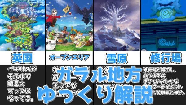 【ゆっくり解説】様々な表情を持つ地方 ガラル地方【ポケモン】