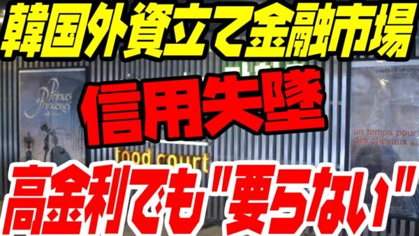 韓国、今度は外貨建て債券市場が信用失墜【ゆっくり解説】