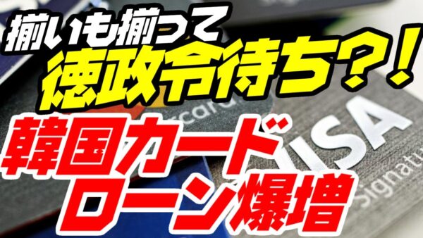 韓国でカードローン利用が激増、全員徳政令待ちか【ゆっくり解説】