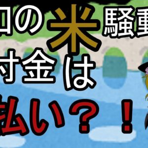 ゆっくり解説　東京の給付金は米で？！令和は米払いの東京都？