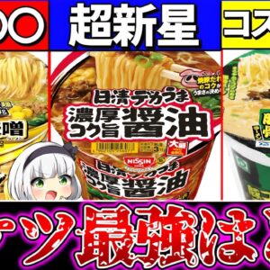 【ゆっくり解説】最狂バケツカップ麺の中で1番量いのはどれ？違いを徹底比較まとめ！