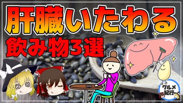 【ゆっくり解説】肝臓ケアにおすすめ飲み物3選！肝臓に溜まった毒素や老廃物をゴッソリ取りのぞく！