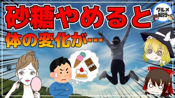 【ゆっくり解説】砂糖を２週間やめると身体はどうなるの？砂糖断ちをすると起こる体の変化