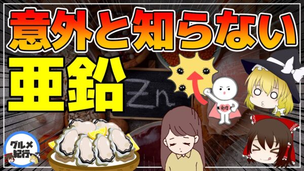 【ゆっくり解説】亜鉛の意外と知らないすごい効果！髪や肌の健康維持に抗酸化作用、免疫力アップにあれやこれまで