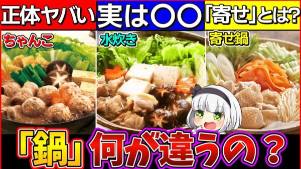 【ゆっくり解説】ちゃんこ・水炊き・寄せ鍋の意外な違いがやば過ぎた!?ちゃんこ鍋正体が…