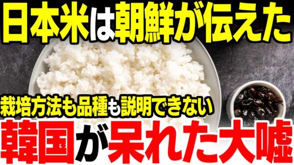 米は朝鮮経由で日本に伝わったと言い張る韓国の大嘘【ゆっくり解説】