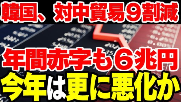 【韓国経済】2022年の貿易赤字6兆円！2023年も回復の兆しは無し【ゆっくり解説】