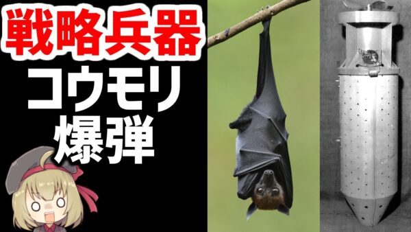 【武器解説】コウモリ爆弾、WW2アメリカ軍の最終兵器？ルーズベルトも開発を承認した恐るべき爆弾
