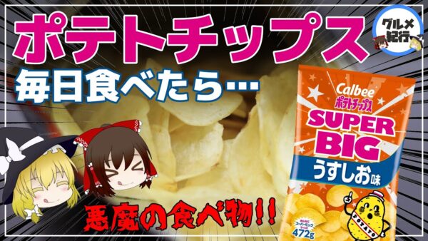 【ゆっくり解説】ポテチを毎日食べたら…ポテトチップスが悪魔すぎる件について