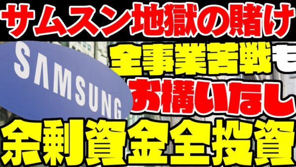 【韓国経済】サムスン、完全に自爆の賭に出る【ゆっくり解説】