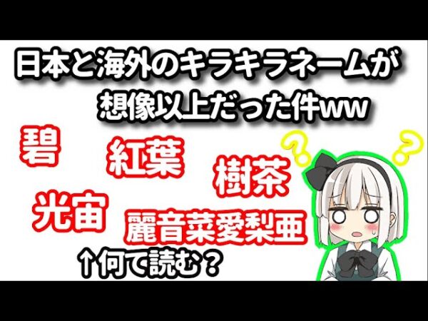 【読めない】海外のキラキラネームが想像以上だった件wwｗ【ゆっくり解説】