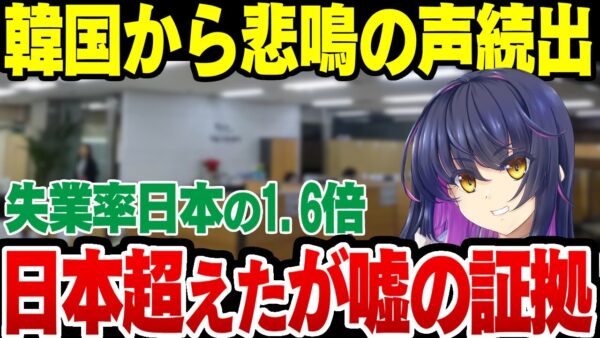 【失業率100万人・飯代だけで月給の半分？】韓国の失業率と平均年収の大嘘【ゆっくり解説】