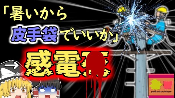 【1997年東京】『暑いからヨシ！』蒸れないように絶縁体のゴム手袋を使わず皮手袋で電気工事をしていた結果 感電〇「電線取り換え工事感電事例」【ゆっくり解説】