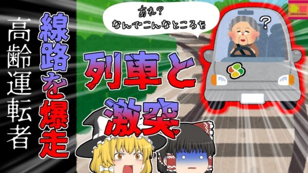 【2017年京都】老婆が線路を爆走し列車に激突！？なぜ彼女はそんなところを走っていた？『京都高齢者ドライバー衝突事故』【ゆっくり解説】