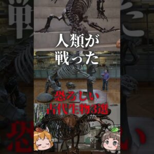 【絶体絶命】人類が戦った恐ろしい古代生物3選 #shorts