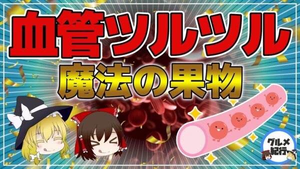 【ゆっくり解説】血管をツルツルにする魔法の果物！つまりを改善！【40代50代】