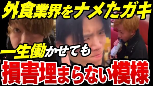 スシローペロペロ以外にも、資さんうどん・CoCo壱等にバカ大量出現！一生働こうが損害補填すらできないお荷物な模様【ゆっくり解説】