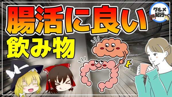 【ゆっくり解説】腸活に効く身近な飲み物！腸内環境を整える最強の健康法！便秘改善だけじゃない