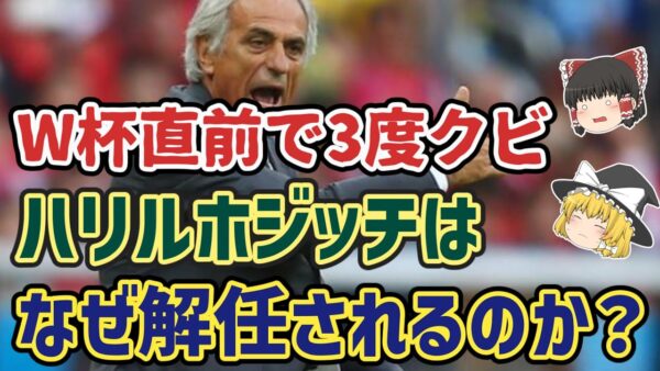 【ゆっくり解説】W杯直前で3度解任…なぜハリルホジッチは解任されるのか？【サッカー】